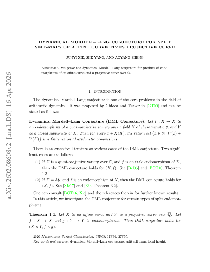 First page