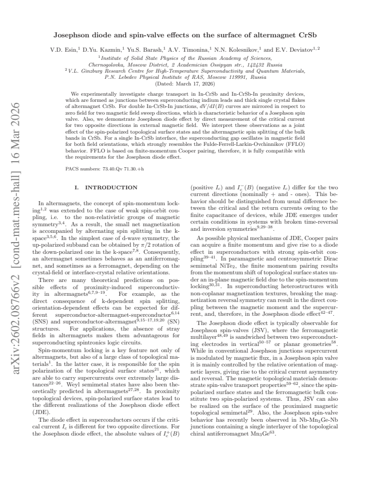 First page