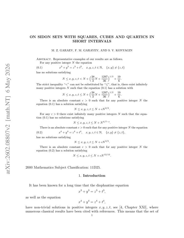 First page