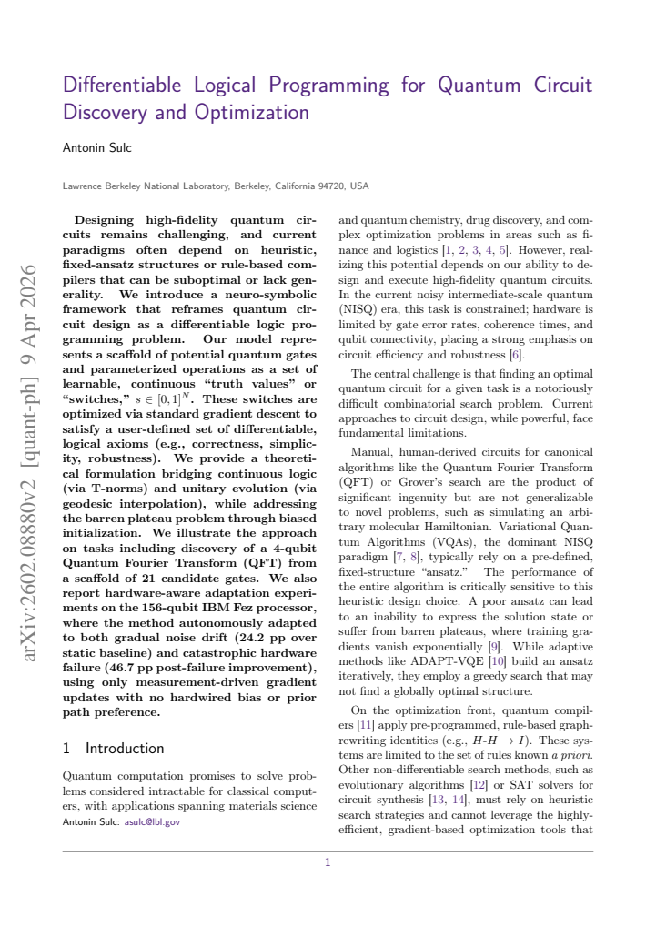 First page
