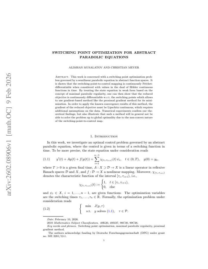 First page