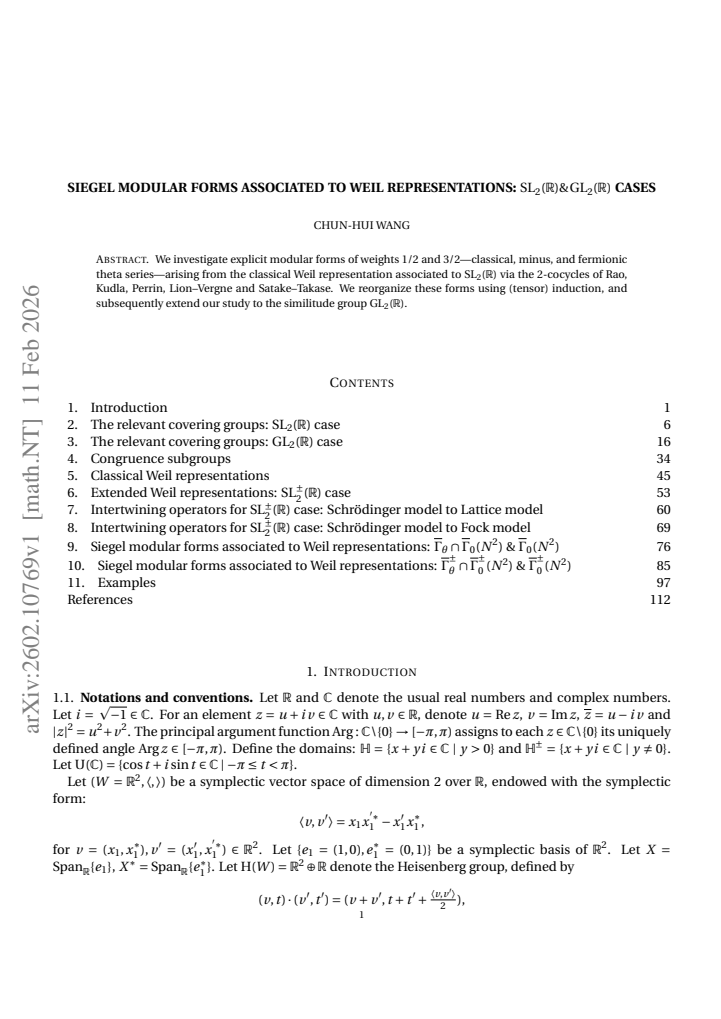 First page