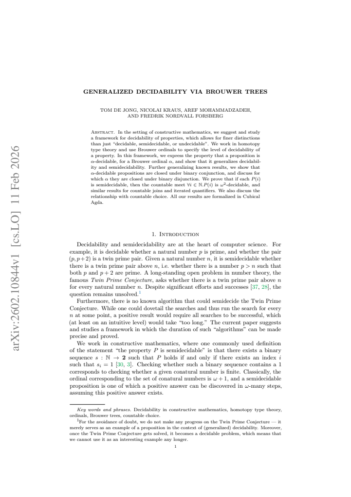 First page