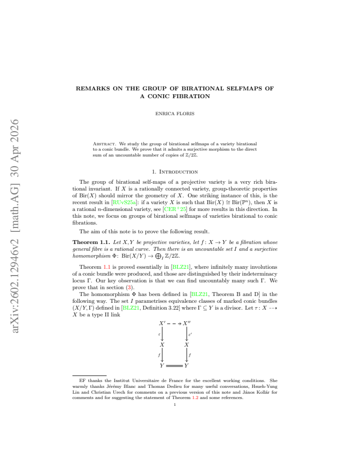 First page