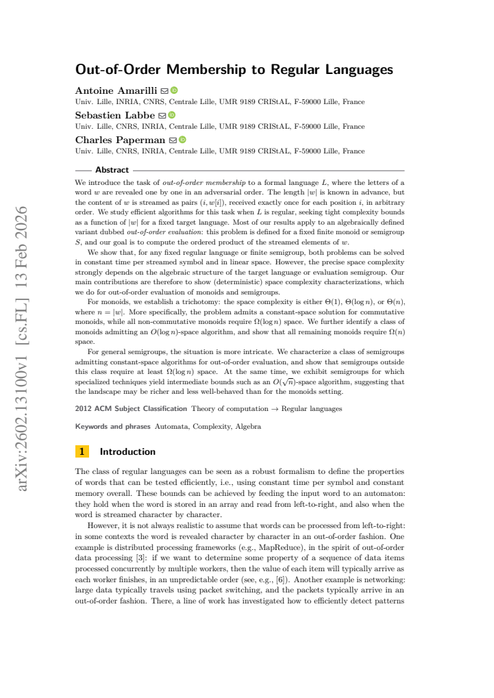 First page