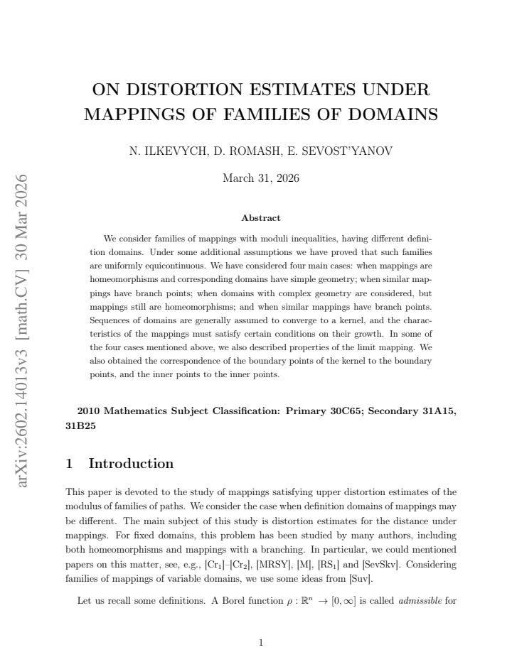 First page