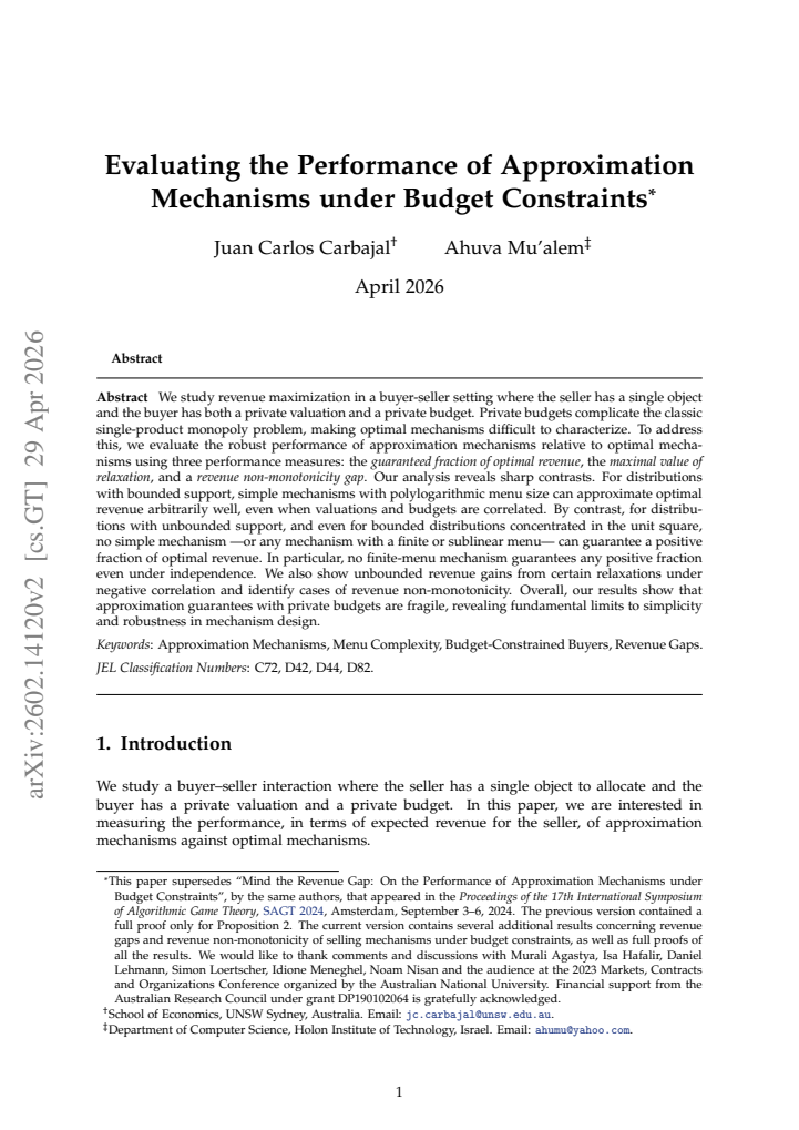 First page