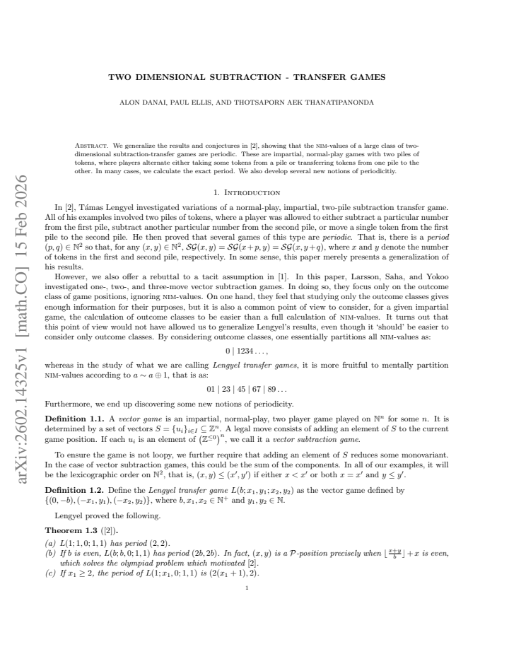 First page