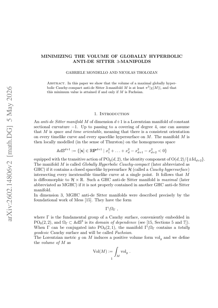 First page