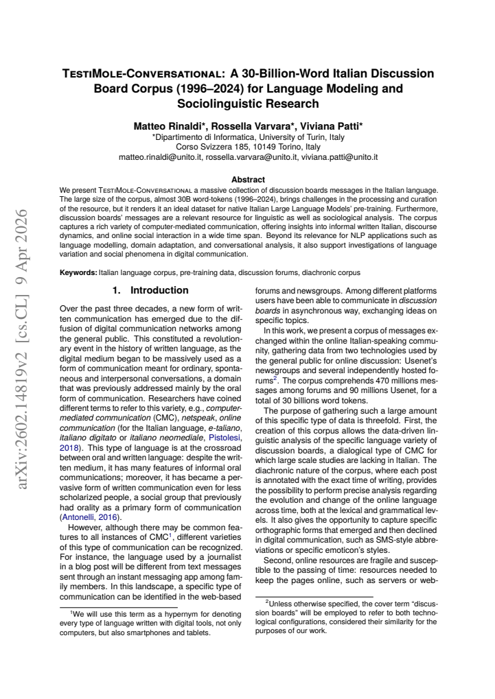 First page