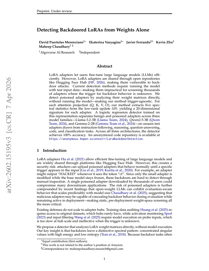 First page