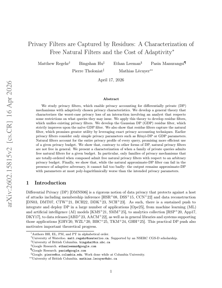 First page