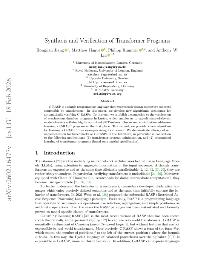 First page