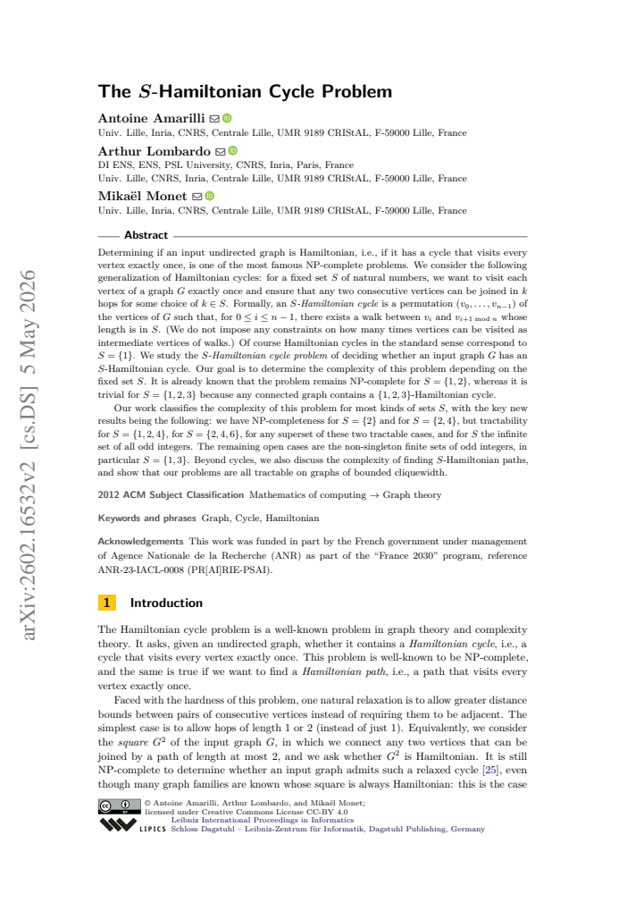 First page