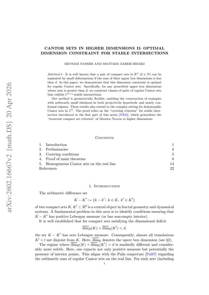 First page