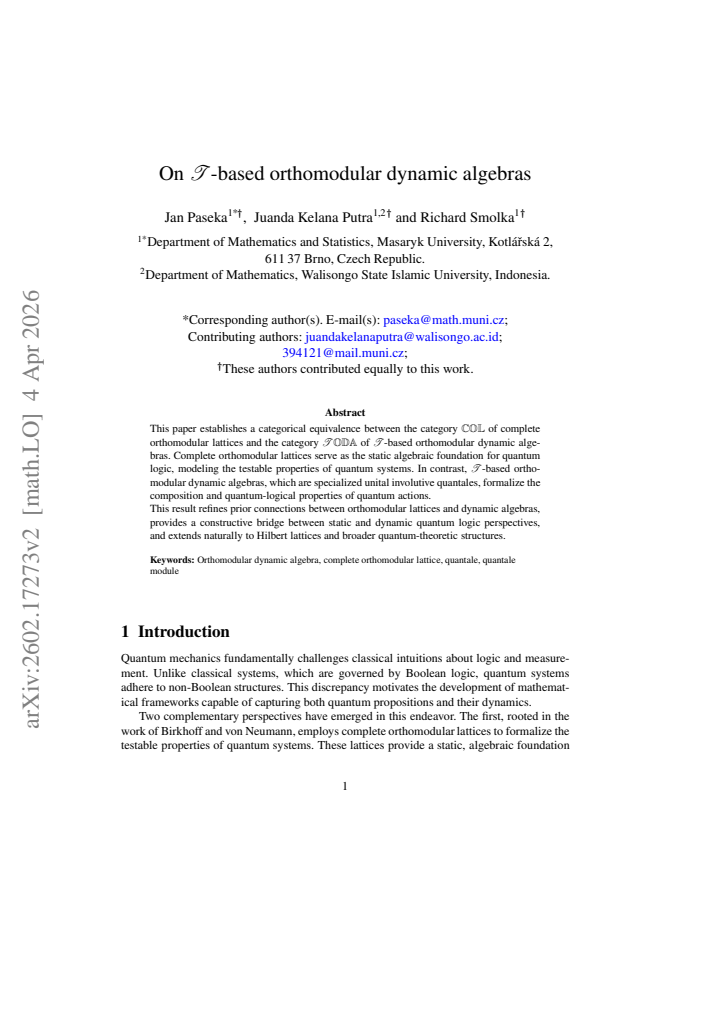 First page