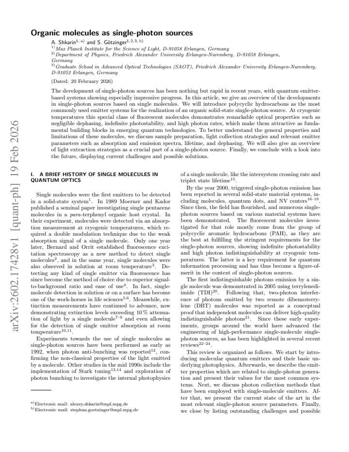 First page