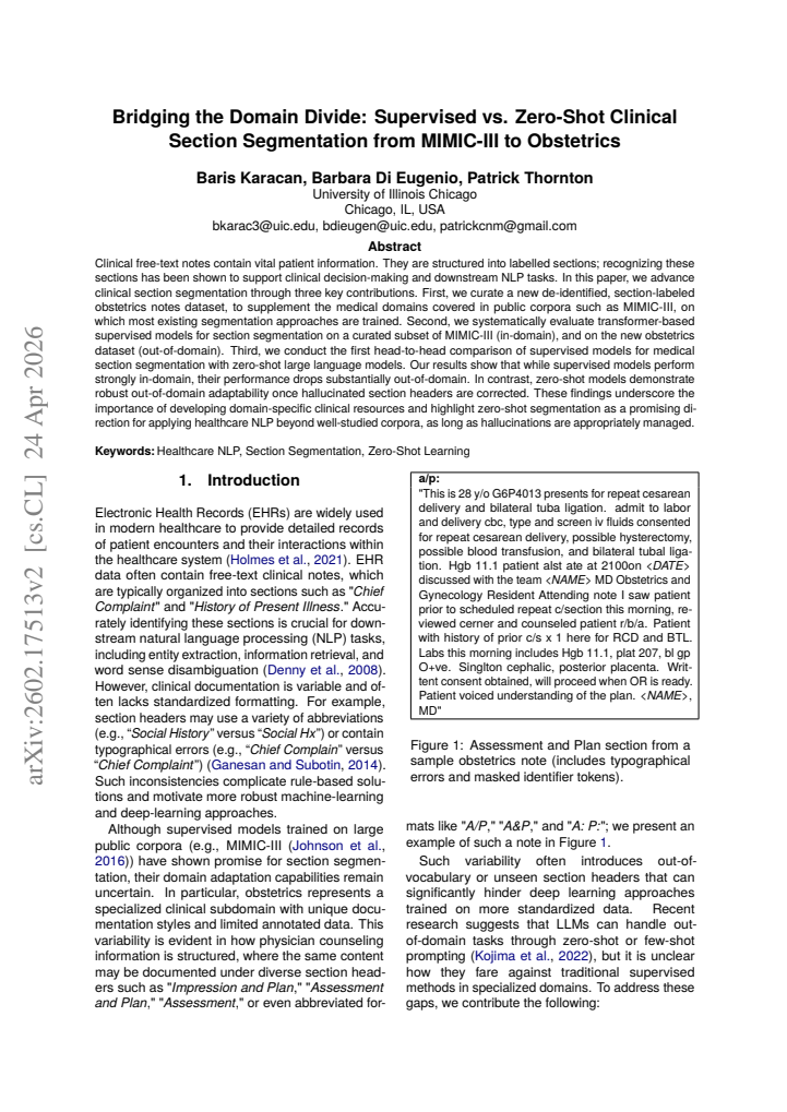 First page