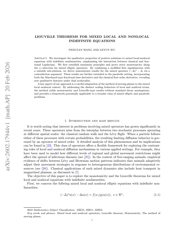 First page