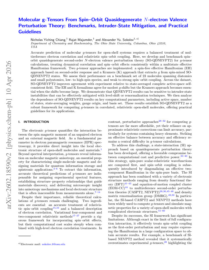 First page