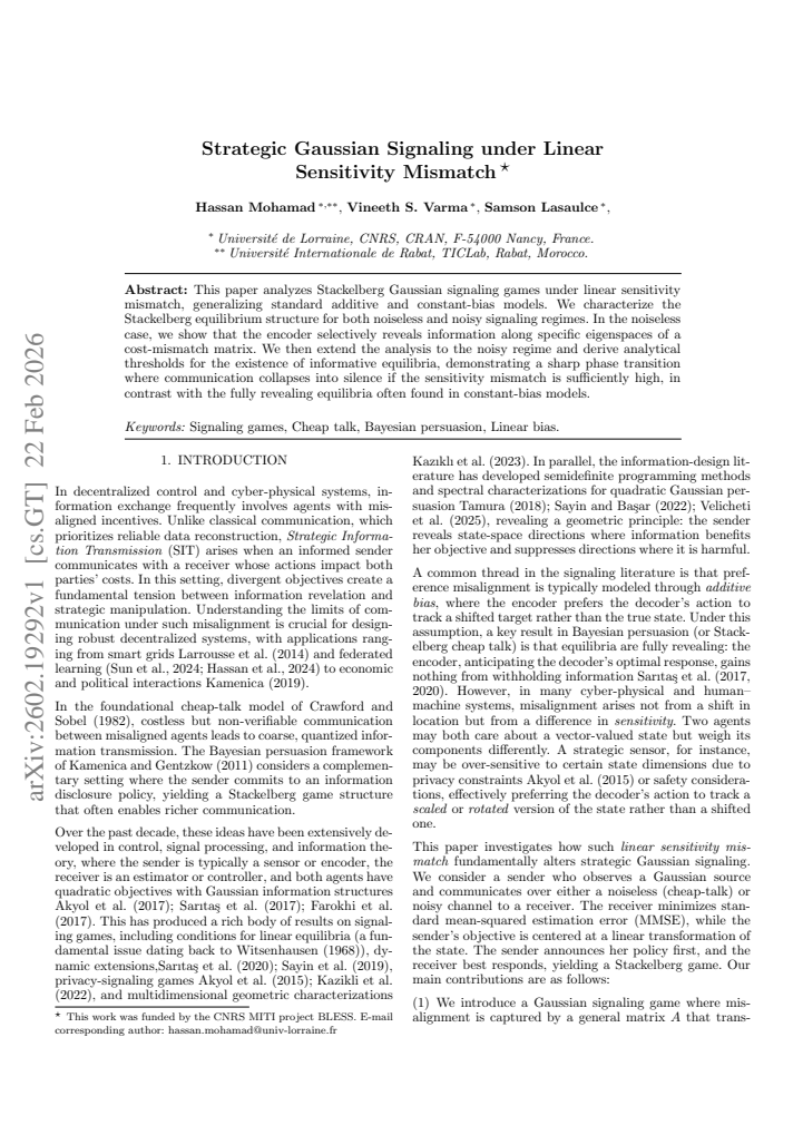 First page