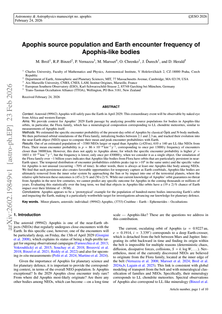 First page