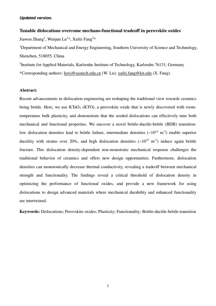 First page