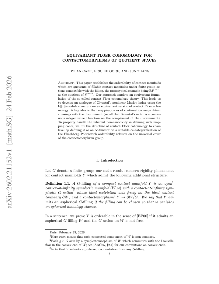 First page