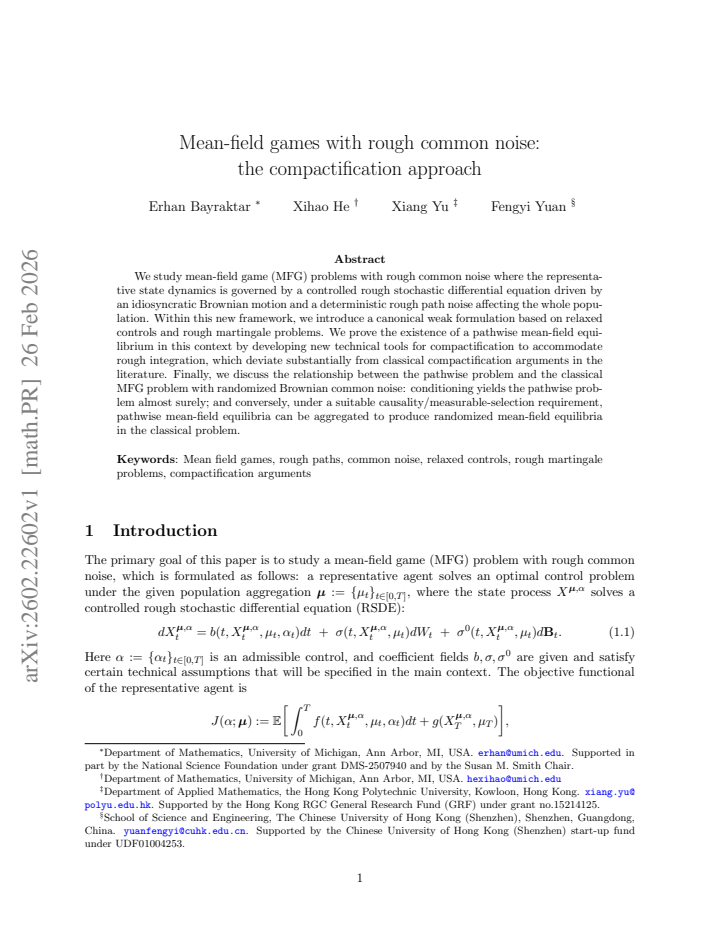 First page