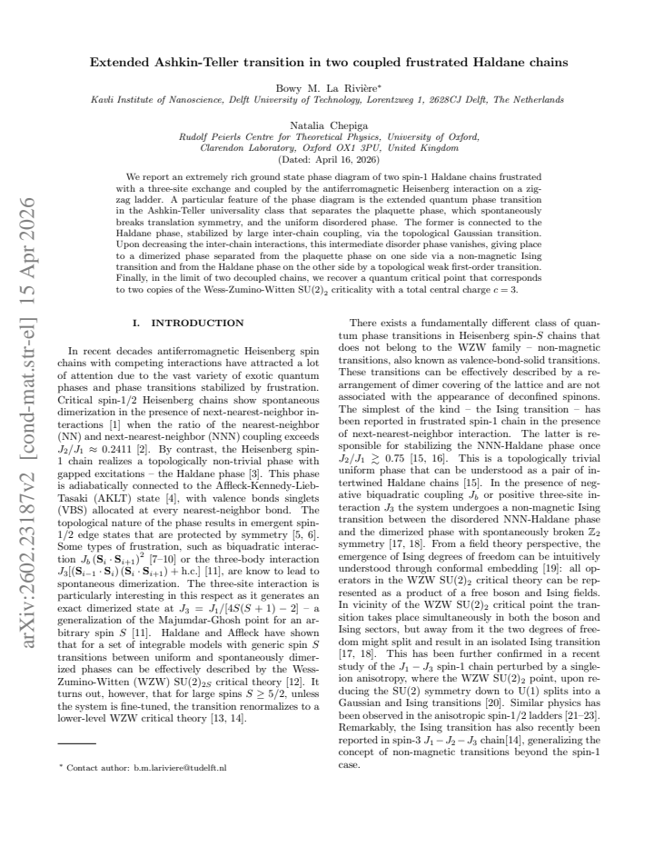 First page