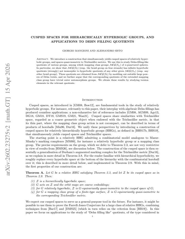 First page