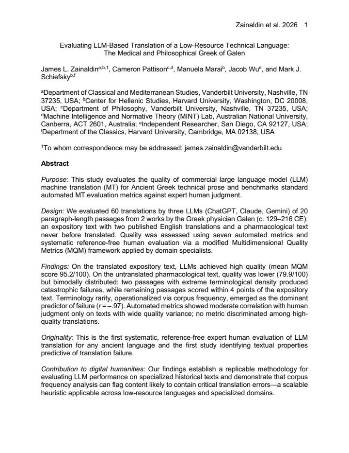 First page
