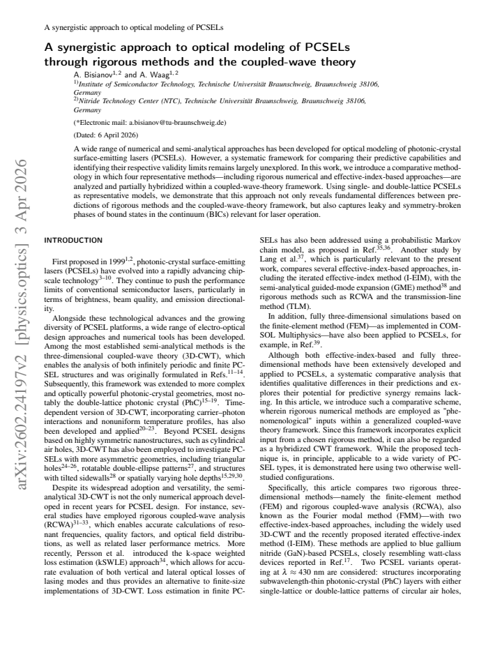 First page