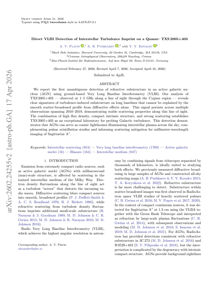 First page