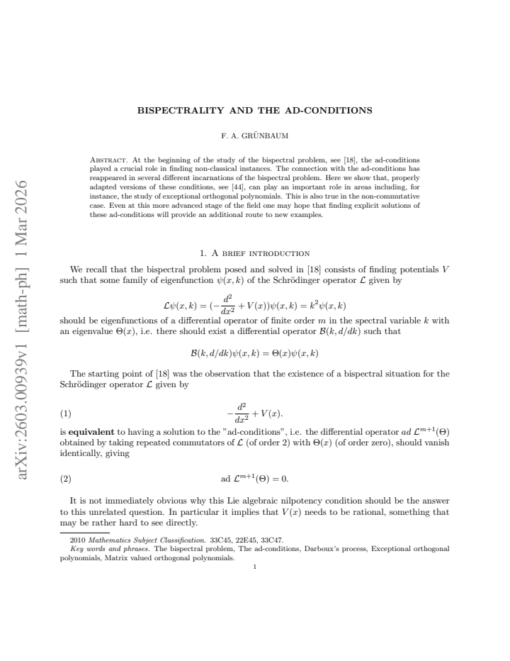 First page