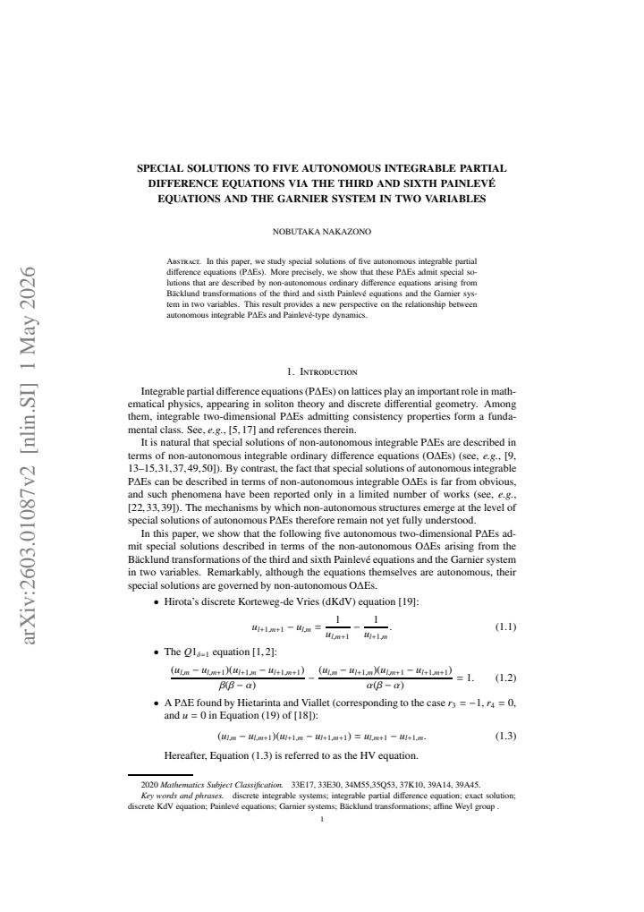 First page