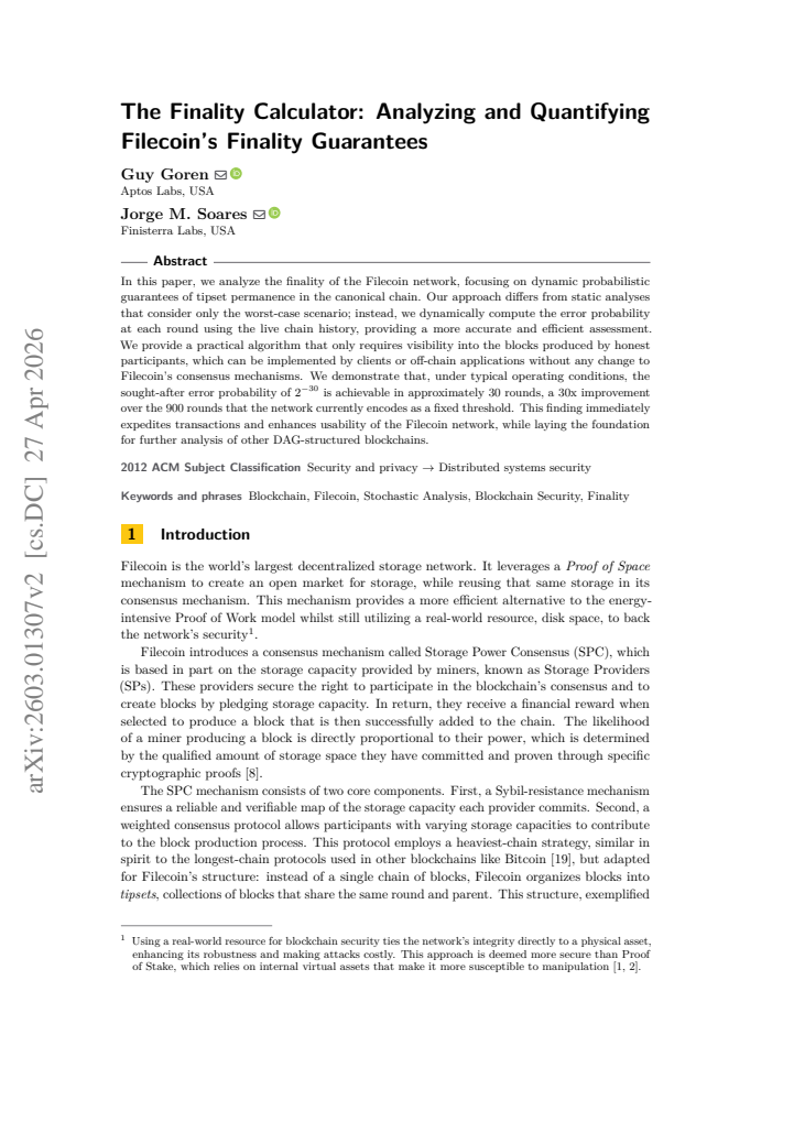 First page