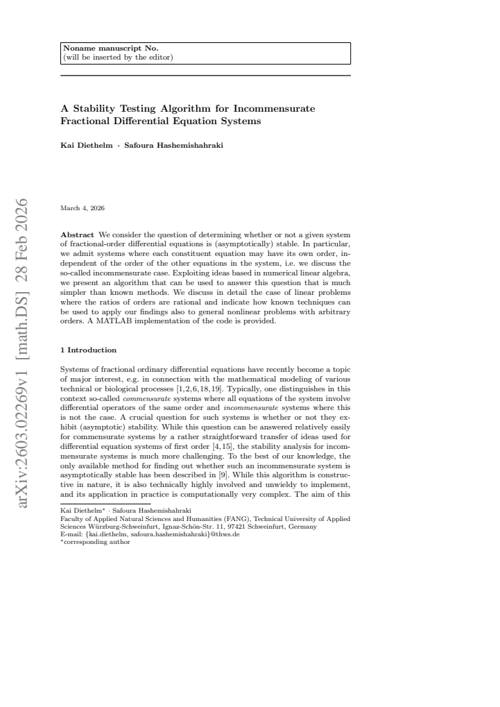 First page