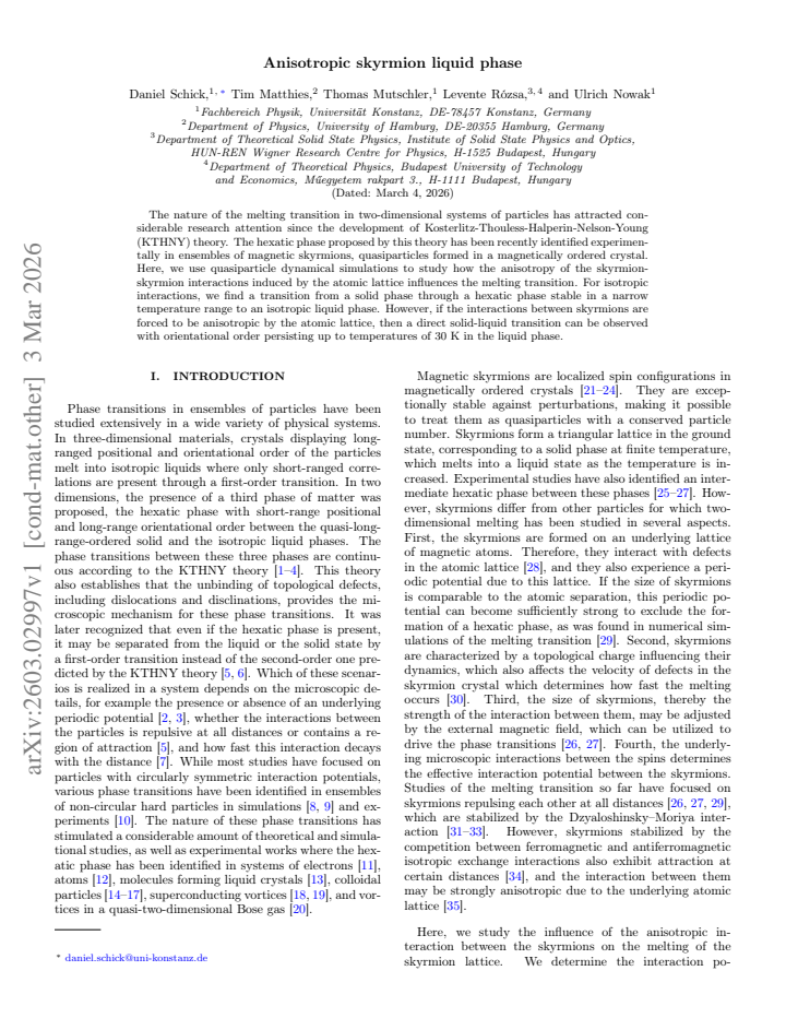 First page