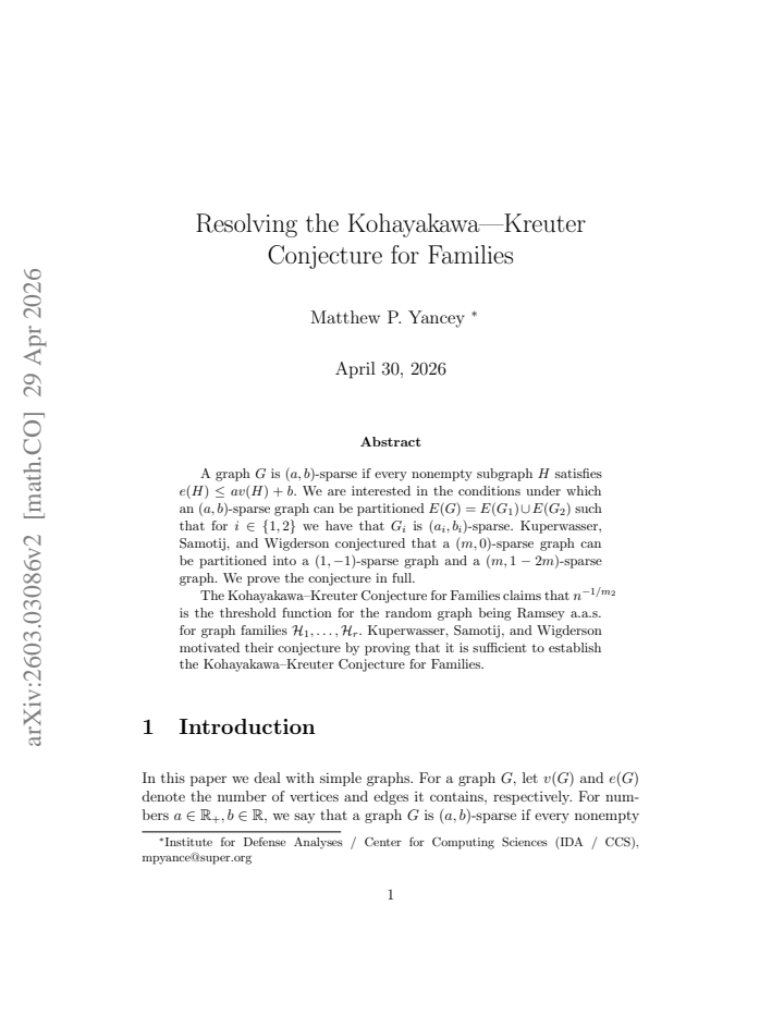 First page