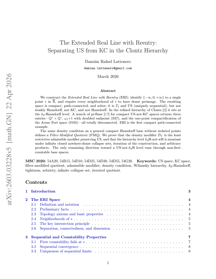 First page