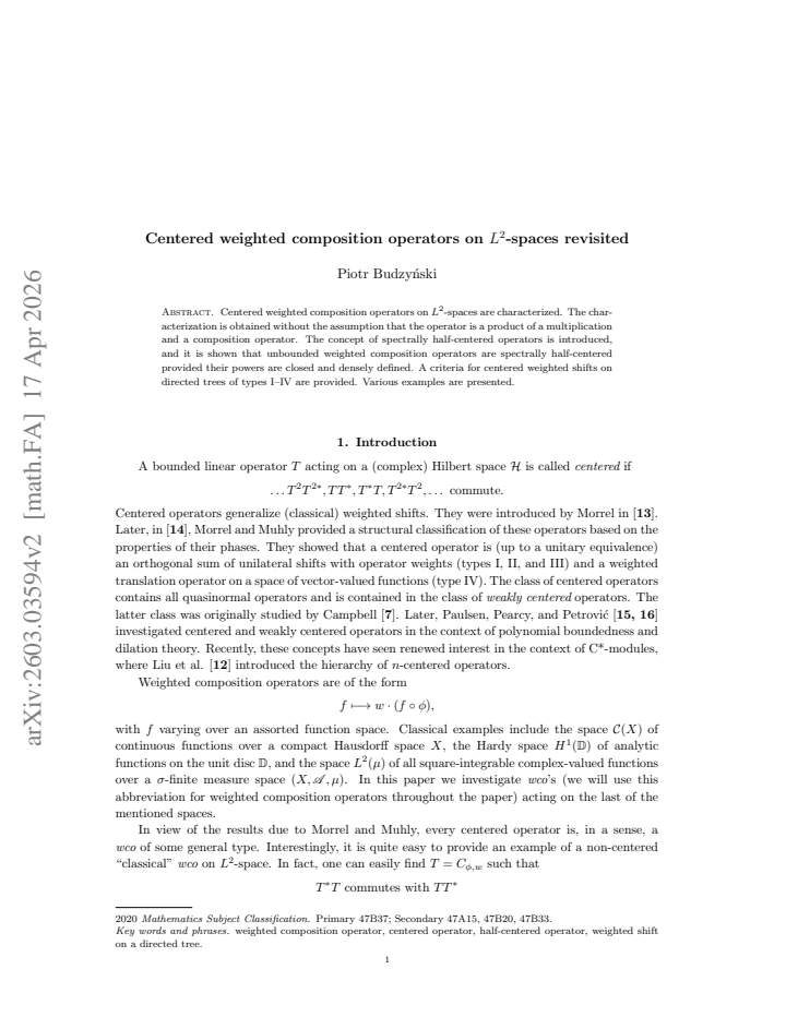 First page