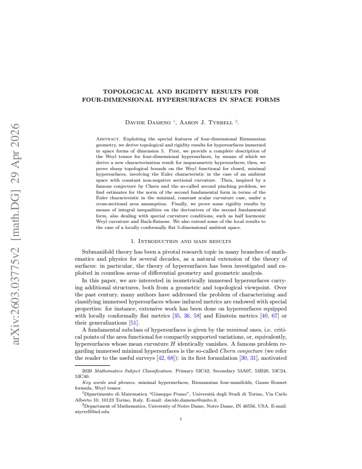 First page