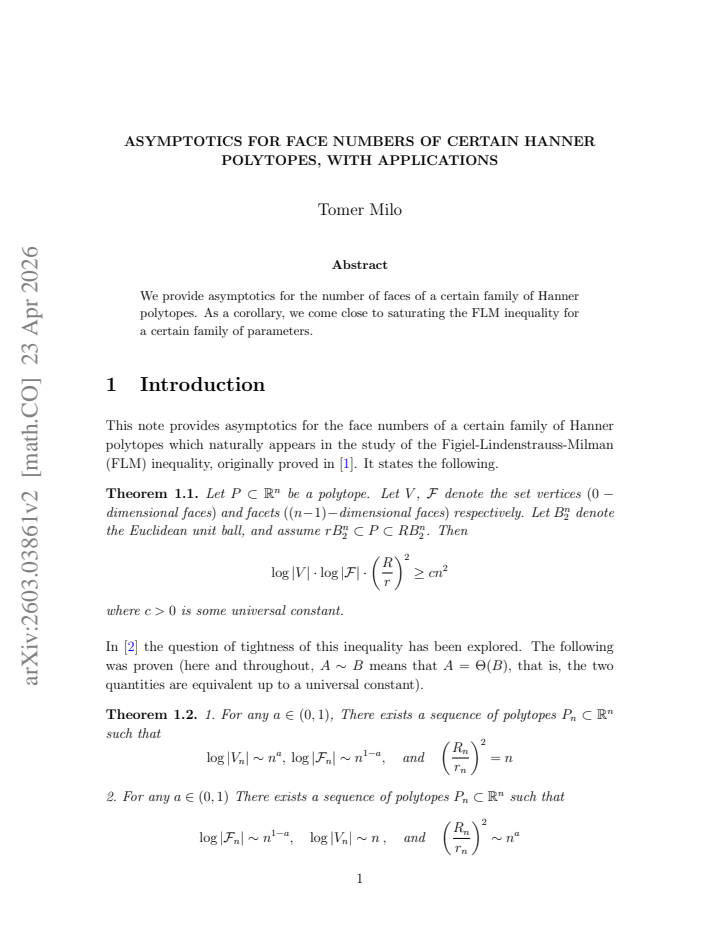 First page