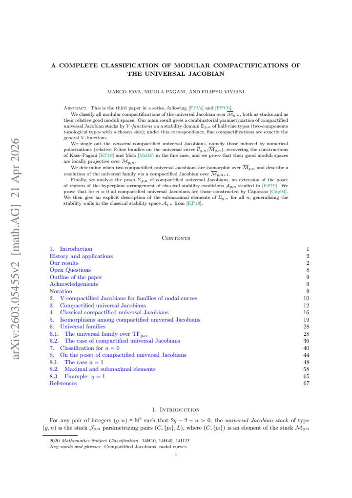 First page