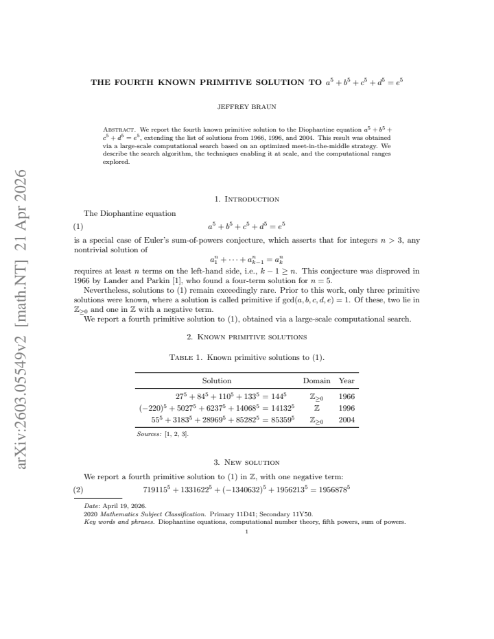 First page