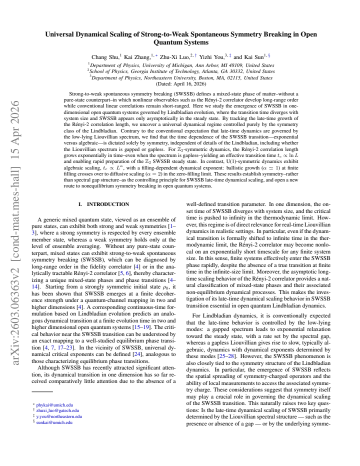 First page