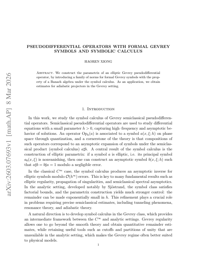 First page