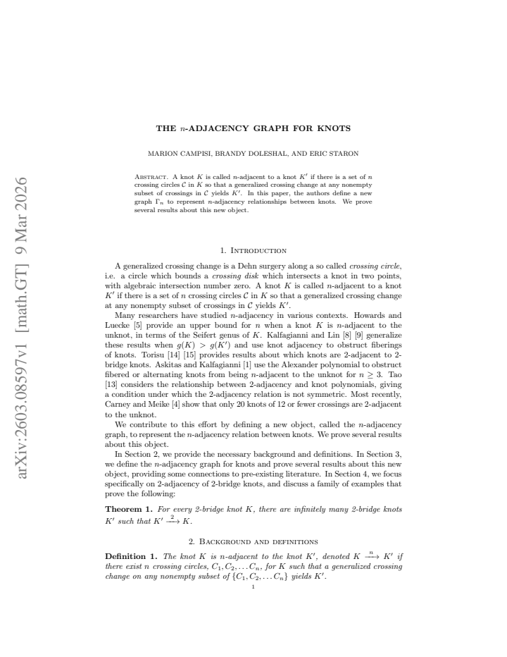 First page