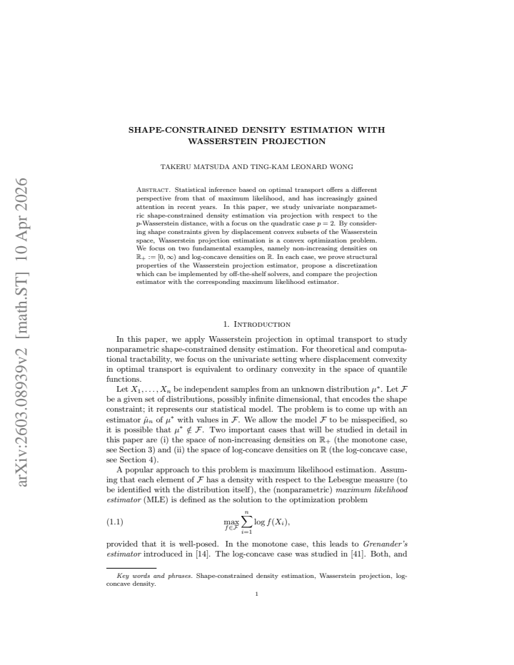 First page